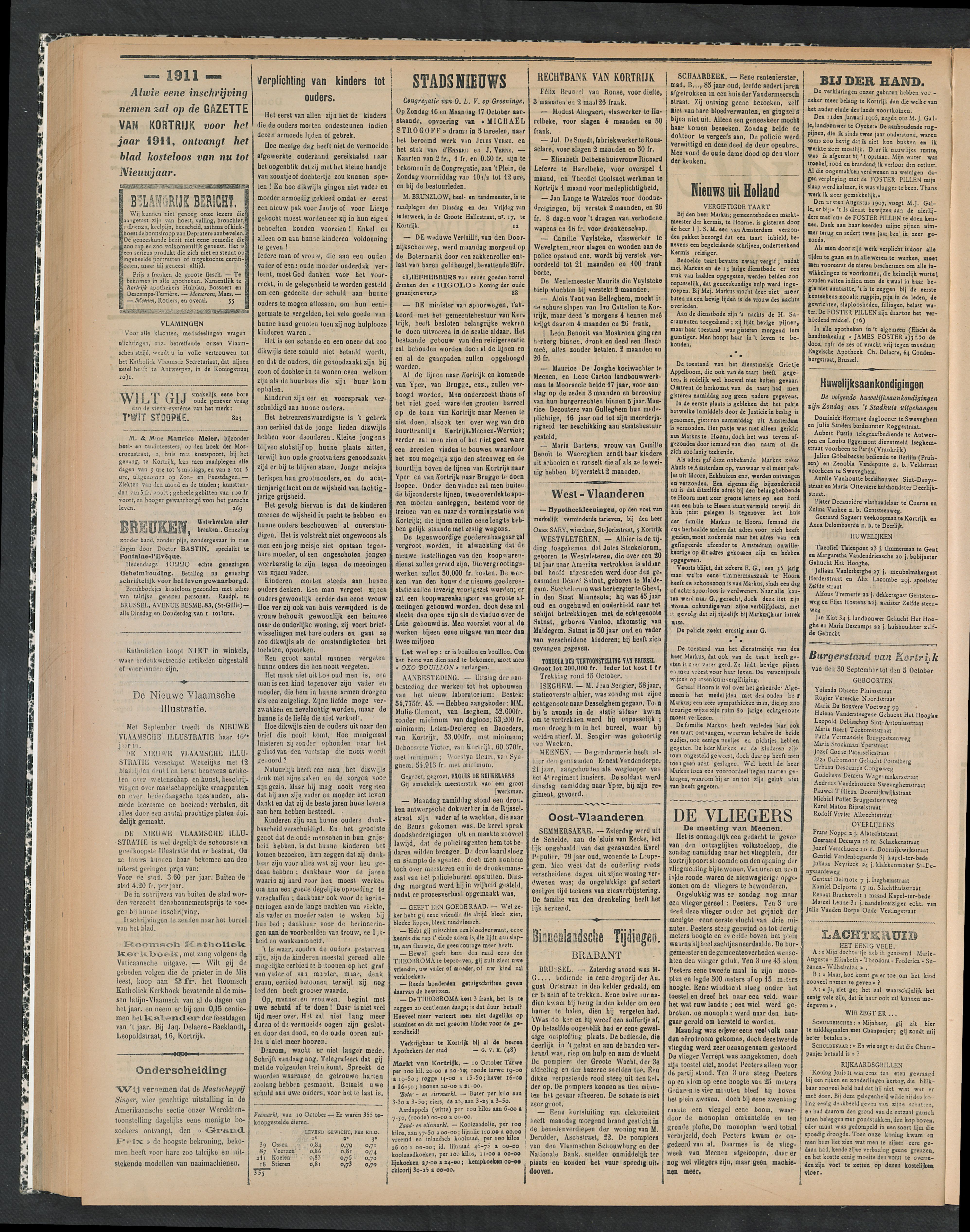 Gazette Van Kortrijk 1910-10-13 p2