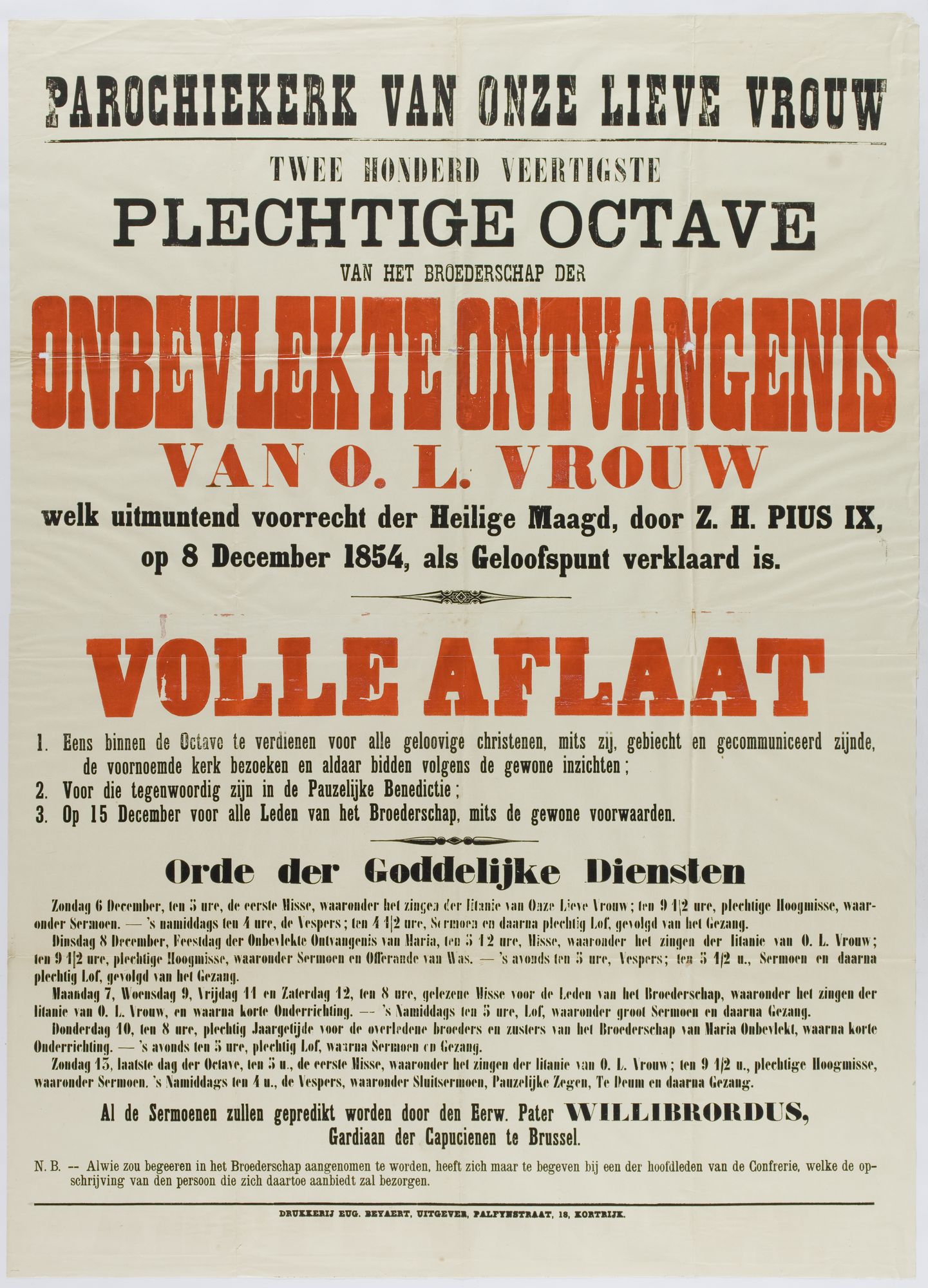 Plechtigheden Onze-Lieve-Vrouwekerk