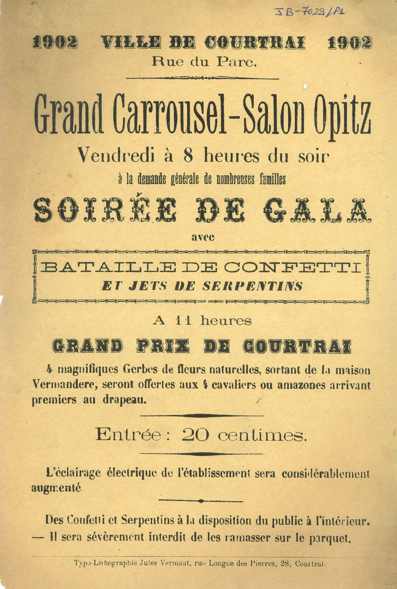 Paasfoor 1902: Grand Carrousel-Salon Opitz